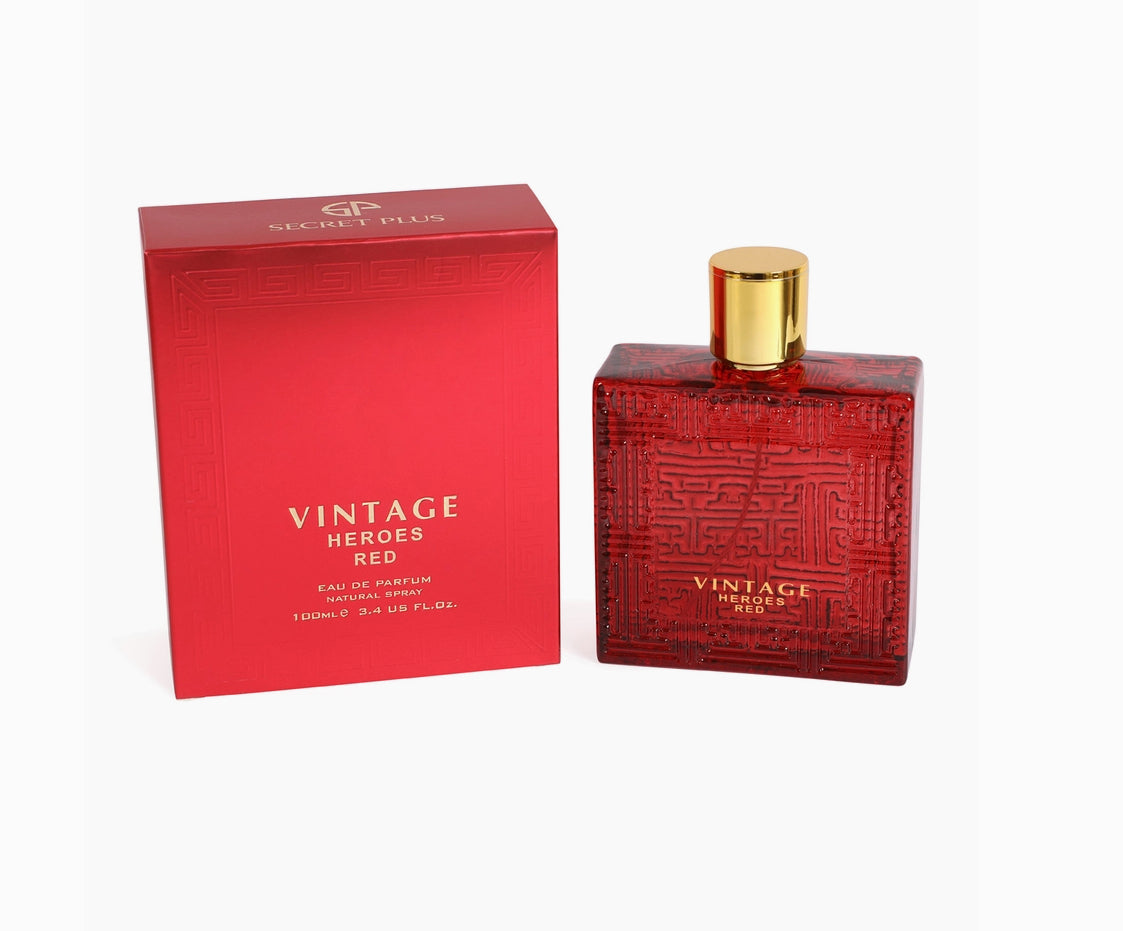 Vintage Heroes Red Spray Cologne Eau De Parfum For Men